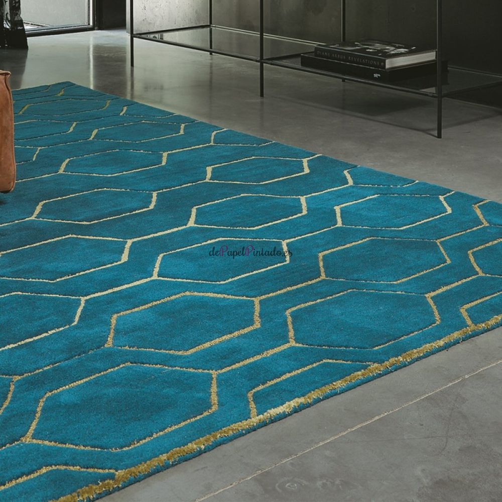 Alfombra WEDGWOOD LANA Y VISCOSA ARRIS TEAL 120X180-2